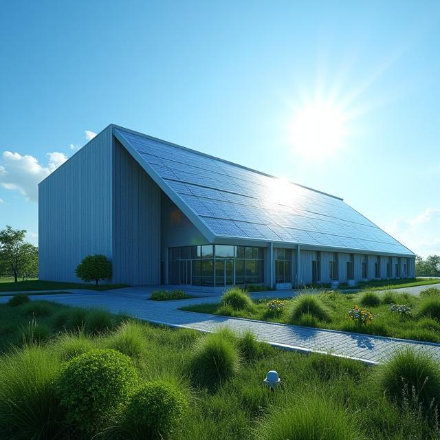 Solarbetriebenes Rechenzentrum
